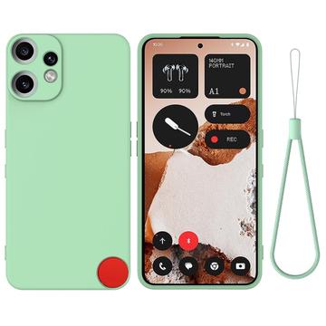 Nothing CMF Phone 2 Pro Nestemäinen silikonikotelo käsihihnalla - vihreä