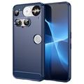 Nothing Phone (3) Harjattu TPU Suojakuori - Hiilikuitu