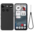 Nothing Phone (3) Nestemäinen silikonikotelo käsihihnalla