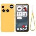 Nothing Phone (3) Nestemäinen silikonikotelo käsihihnalla