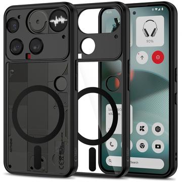 Nothing Phone (3) Tech-Protect Magmat Kotelo - MagSafe-yhteensopiva - Musta / Kirkas