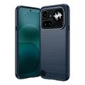 Nothing Phone (4a) Pro Harjattu TPU Suojakuori - Hiilikuitu - sininen