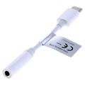 OTB USB-C / 3.5mm Äänisovitinkaapeli - Valkoinen
