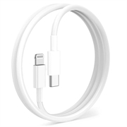 OTB USB-C / Lightning-kaapeli - iPhone 14/13/12/X/iPad Pro - 1m - Valkoinen