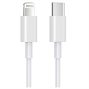 OTB USB-C / Lightning-kaapeli - iPhone 14/13/12/X/iPad Pro - 1m - Valkoinen