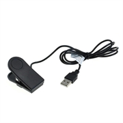 OTB USB-latauskaapeli / datakaapeli Garmin Forerunner 230/235/630/735XT, Approach G10/S20, vivomove HR - 1m - Musta
