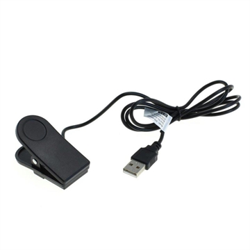 OTB USB-latauskaapeli / datakaapeli Garmin Forerunner 230/235/630/735XT, Approach G10/S20, vivomove HR - 1m - Musta