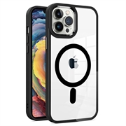iPhone 15 Pro Okkes MagSafe Hybridi Suojakuori - Musta
