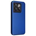 OnePlus 10T/Ace Pro Lompakkokotelo - Hiilikuitu - Sininen