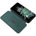 OnePlus 10T/Ace Pro Lompakkokotelo - Hiilikuitu - Vihreä