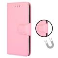 OnePlus 10T/Ace Pro Lompakkokotelo Magneettisella Sulkimella - Pinkki