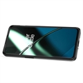 OnePlus 11 Hybridikotelo Sormuspidikkeellä - Musta