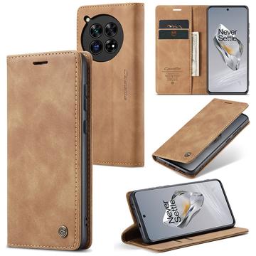 OnePlus 12 Caseme 013 Sarja Lompakkokotelo - Ruskea