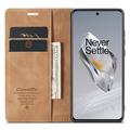 OnePlus 12 Caseme 013 Sarja Lompakkokotelo - Ruskea
