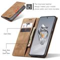 OnePlus 12 Caseme 013 Sarja Lompakkokotelo - Ruskea