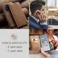 OnePlus 12 Caseme 013 Sarja Lompakkokotelo - Ruskea