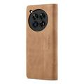 OnePlus 12 Caseme 013 Sarja Lompakkokotelo - Ruskea
