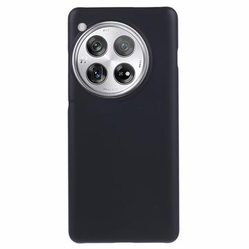 OnePlus 12 Kumipäällysteinen Muovikuori - Musta