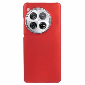 OnePlus 12 Kumipäällysteinen Muovikuori - Punainen