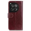OnePlus 12 Lompakkokotelo Magneettisella Sulkijalla - Sininen