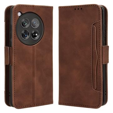OnePlus 12R/Ace 3 Korttilompakkokotelo - Ruskea