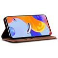 OnePlus 13 Retro Lompakkokotelo Magneettisella Sulkijalla - Ruskea