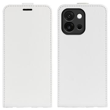 OnePlus 13T Pystysuora Lompakkokotelo Korttipaikalla - Valkoinen
