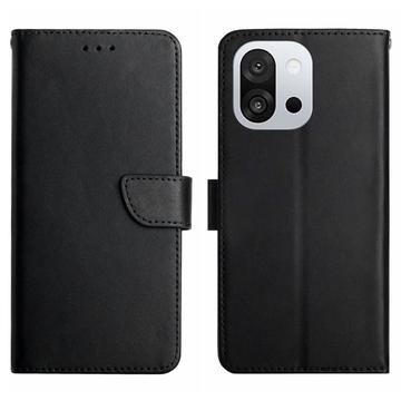 OnePlus 13T Nahkainen Lompakkokotelo Jalustalla - Musta