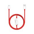 OnePlus 2-in-1 SUPERVOOC -kaapeli 5461100665 - 1.2m - punainen