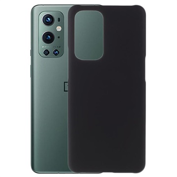 OnePlus 9 Pro Kumipäällysteinen Muovikuori - Musta