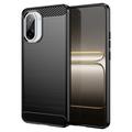 OnePlus Ace 5 Racing/Nord CE5 Harjattu TPU Suojakuori - Hiilikuitu - Musta