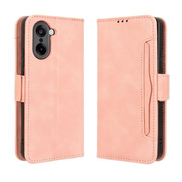 OnePlus Ace 5 Racing/Nord CE5 -kortinhaltijan lompakkokotelo - vaaleanpunainen