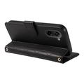 OnePlus Ace 5 Racing/Nord CE5 Luxury tikattu lompakkokotelo - musta