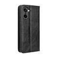 OnePlus Ace 5 Racing Retro/Nord CE5 Lompakkokotelo Magneettisella Sulkijalla - Musta