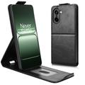 OnePlus Ace 5 Racing/Nord CE5 Pystysuuntainen läppäkotelo jalustalla - musta