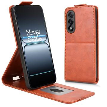 OnePlus Ace 5 Ultra/Nord 5 Pystysuuntainen läppäkotelo jalustalla - ruskea