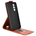 OnePlus Ace 5 Ultra/Nord 5 Pystysuuntainen läppäkotelo jalustalla - ruskea