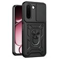 OnePlus N6x Pyörivä Rengashybridikotelo Kamerasuojalla - Musta