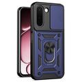 OnePlus N6x Pyörivä Rengashybridikotelo Kamerasuojalla - Sininen