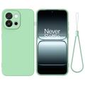 OnePlus Nord 6/Turbo 6 Nestemäinen silikonikotelo käsihihnalla - Vihreä