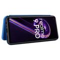 OnePlus Nord CE 2 Lite 5G Lompakkokotelo - Hiilikuitu - Sininen