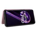 OnePlus Nord CE 2 Lite 5G Lompakkokotelo - Hiilikuitu - Ruusukulta