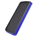 OnePlus Nord CE 5G Flip Lompakkokotelo - Hiilikuitu - Sininen