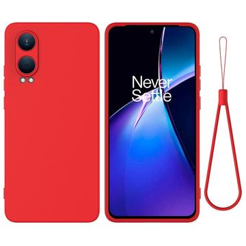 OnePlus Nord CE4 Lite/Oppo K12x Nestemäinen Silikoni Suojakuori - Punainen
