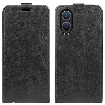 OnePlus Nord CE4 Lite/Oppo K12x Pystysuora Lompakkokotelo Korttipaikalla - Musta