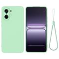OnePlus Nord CE5 Nestemäinen silikonikotelo käsihihnalla