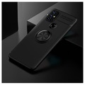 OnePlus Nord N10 5G Magneettinen Sormus-suojakuori - Musta