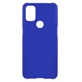 OnePlus Nord N10 5G Kumipäällysteinen Muovikuori - Sininen