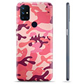 OnePlus Nord N10 5G TPU Suojakuori - Pinkki Maastokuviointi