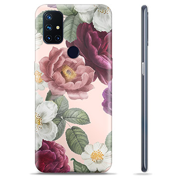 OnePlus Nord N10 5G TPU Suojakuori - Romanttiset Kukat